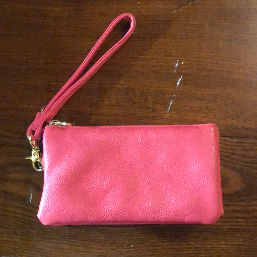 EUC, Coral Clutch Wristlet
